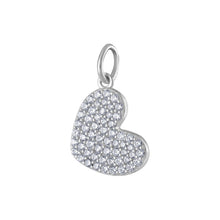 Load image into Gallery viewer, Pave Heart Charm