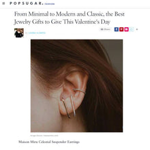 Load image into Gallery viewer, Celestial Suspender Earrings in Gold Vermeil