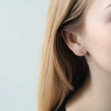 Load image into Gallery viewer, Tiny Crystal Studs in Sterling Silver