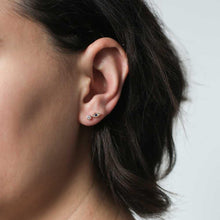 Load image into Gallery viewer, Evil Eye Studs in 14k Gold
