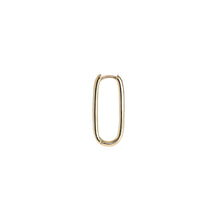 Load image into Gallery viewer, Halo Oval Hoop Earrings