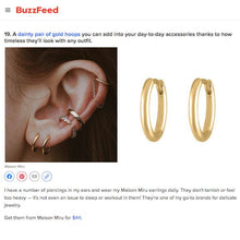 Load image into Gallery viewer, Classic Huggie Hoops in Sterling Silver
