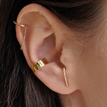 Load image into Gallery viewer, Celestial Hook Earrings in Sterling Silver
