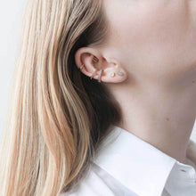 Load image into Gallery viewer, Crystal Ear Cuff Trio in Sterling Silver
