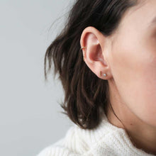 Load image into Gallery viewer, Little Bar Studs in 14k Gold
