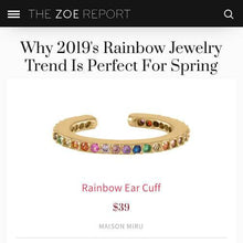 Load image into Gallery viewer, Rainbow Eternity Ear Cuff
