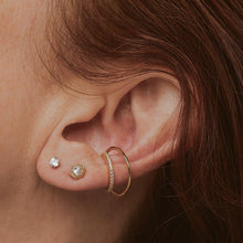 Load image into Gallery viewer, Eternity Echo Ear Cuff in Sterling Silver
