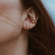 Load image into Gallery viewer, Comet Twirl Earrings in Gold Vermeil
