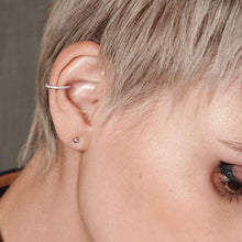 Load image into Gallery viewer, Eternity Arc Ear Cuff in Sterling Silver
