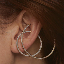Load image into Gallery viewer, Celestial Illusion Hoops in Sterling Silver
