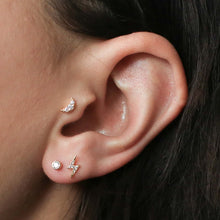 Load image into Gallery viewer, Pave Moon and Lightning Studs and Eternity Cuff
