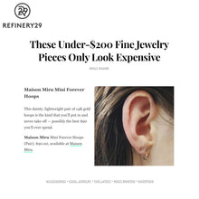 Load image into Gallery viewer, Mini Forever Hoops in 14k Gold
